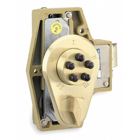 Pushbutton Deadbolt,Satin Chrome