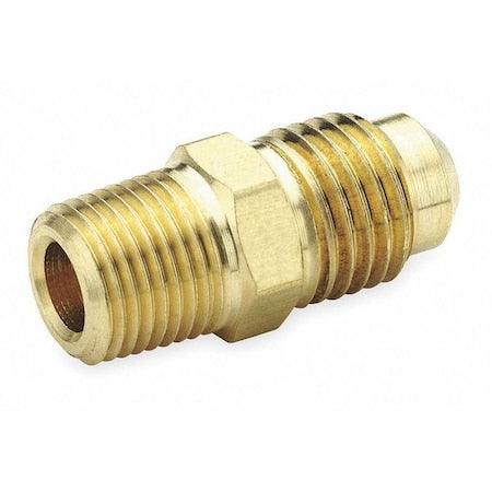 Fitting, Straight, Brass, Flared 3/4 in, MNPT 3/4 in, PK10