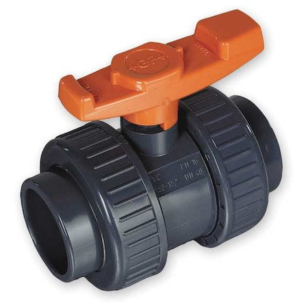 2" Socket CPVC Ball Valve Inline True Union