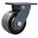 Kingpinless Plate Caster,Swivel,Steel,6 in,6000 lb.