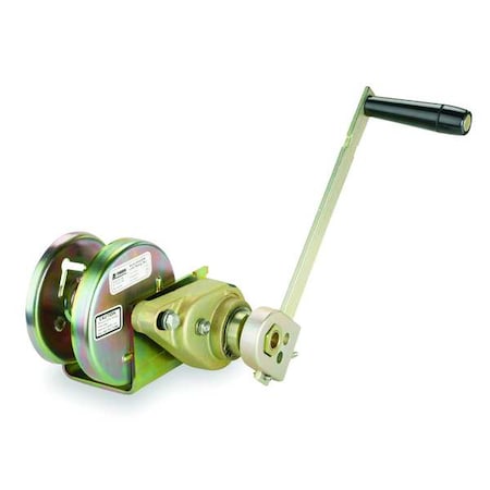 Hand Winch,Spur Gear,w/Brake,1000 lb.