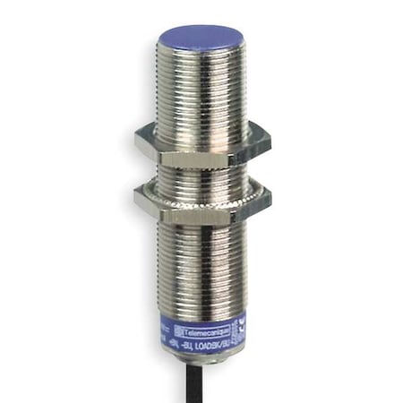 Cylindrical, Inductive Proximity Sensor, 18 mm Dia., Brass, 2 m, Bare Wire, 2 Wires, Shielded