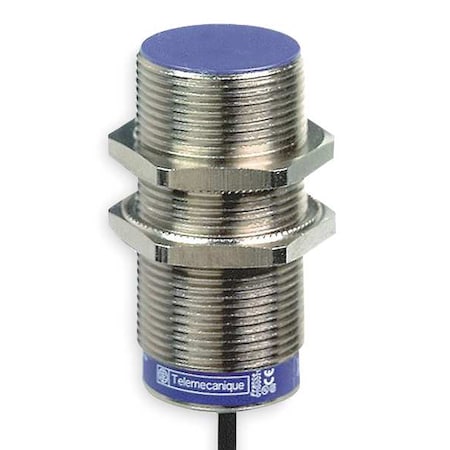 Cylindrical, Inductive Proximity Sensor, 30 mm Dia., Brass, 2 m, Bare Wire, 3 Wires, Shielded