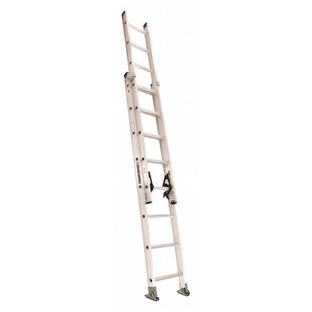 16 ft Aluminum Extension Ladder, 300 lb Load Capacity