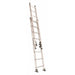 16 ft Aluminum Extension Ladder, 300 lb Load Capacity