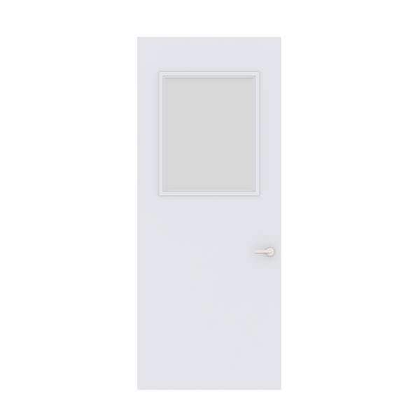 Swing In-Plant Office Door, 84 in H, 36 in W, White