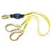 Force(TM)2 Shock-Absorbing Lanyard, 6 ft. Length, Snap Hook, Steel, 2 Leg(s)