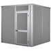 Sound Reducing Modular Wall Enclosure, 8 ft H, 16 ft W, 12 ft D, Gray