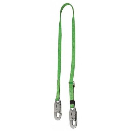 Lanyard, 6 ft Length, Snap Hook, Steel, 1 Leg(s), 310 lb. Weight Capacity