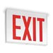 Exit Sign, White, 1 Face(s), LED, Universal Mount, Not Battery Powered