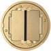 Electrical Box Cover, 2 Gangs, Round, Brass