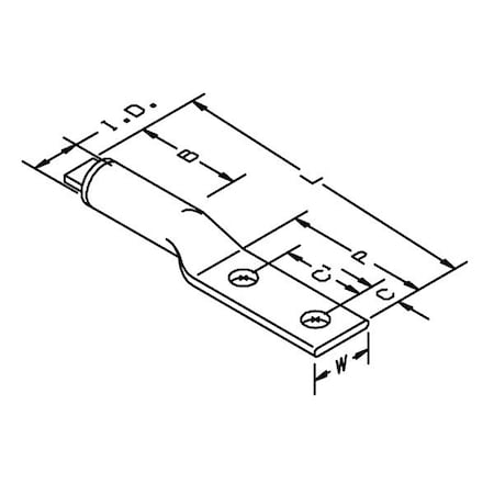 ScotchlokAluminum Two Hole Lug 40170