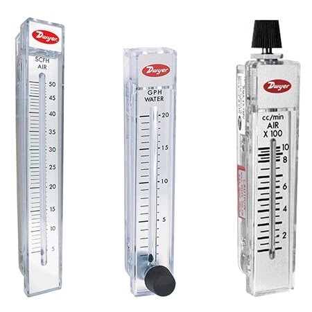 Flowmeter, range 1-12 GPH water.