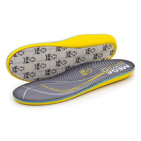 Insole, Yellow; Gray, Round, XL, PR