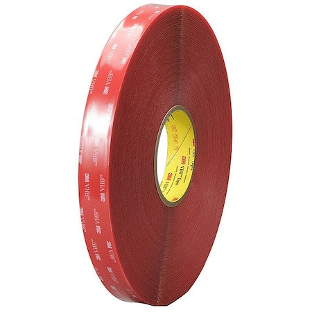 Double-Sided Foam Tape, 1 in W, 36 yd L, 1/32 in, Acrylic Foam, Double-Sided