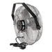 Mounted Fan, Gray, 18 in Dia, Aluminum