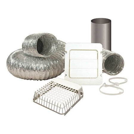 4 in. x 8 ft. Dryer Vent Kit with Guard