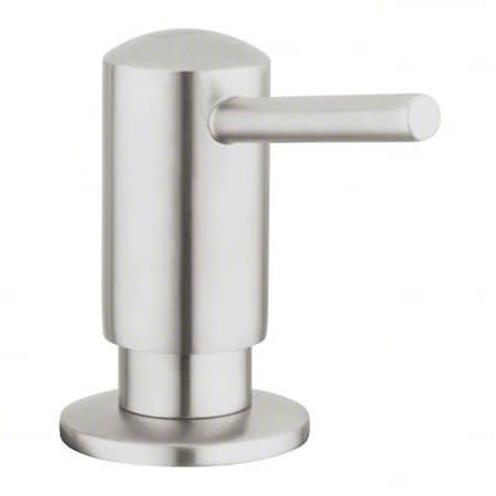 GROHE Soap Dispenser, Counter, Manual, 15 oz, Chrome, Liquid