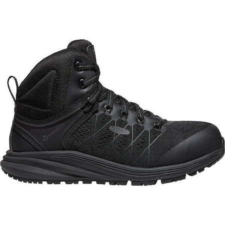 Women's Carbon Fiber Toe Athletic High-Top Shoe, Black/Raven, 10, W, 1027109