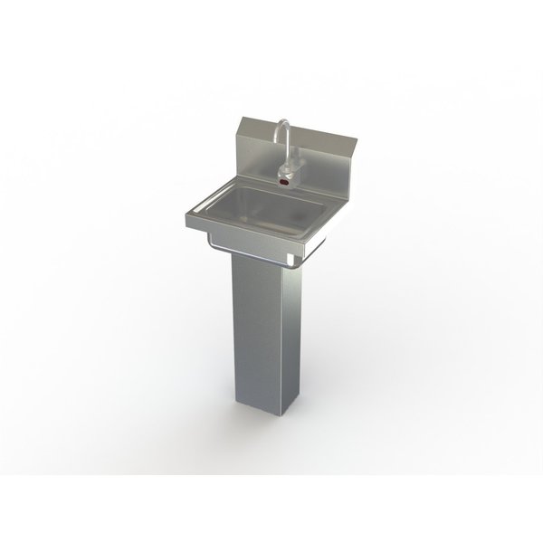 Heavy Duty NSF Hand Sink W/ Electronic Faucet & Basket Drain