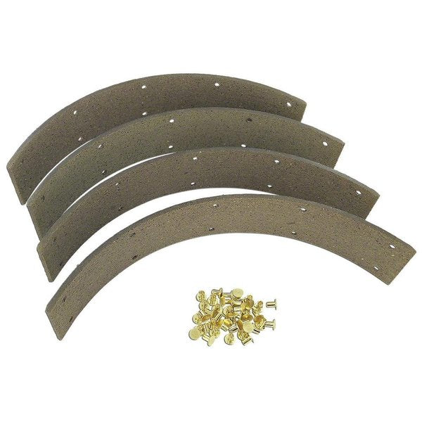 MMS2278 Brake Lining Kit With Rivets Set Of 4 Fits Minneapolis Moline