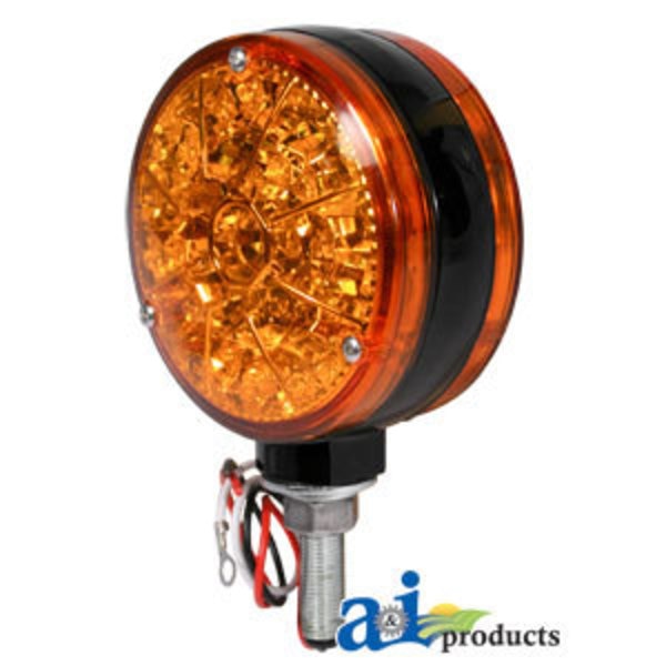 Safety Light; Amber,  LED,  12 Volt 6.5" x4.5" x3.5"