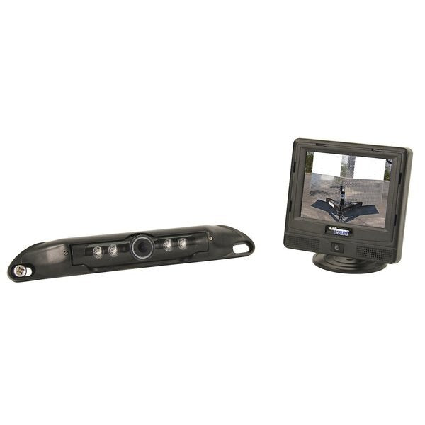 CabCAM Wired 3.5" Digital Color Video System w/ License Plate Mount Camera 9" x6" x4"