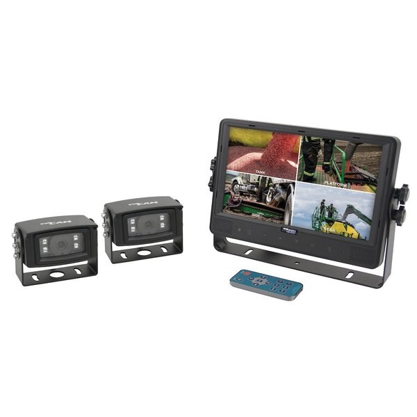 CabCAM  Video System,  Quad (9" Digital Touch Screen LCD Monit2 White Light Cameras) 11"x10"x4"