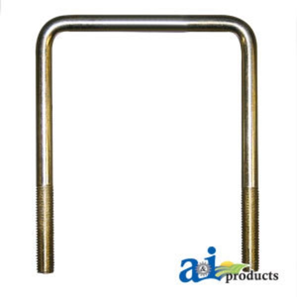 Square U-Bolt,  5/8 in,  8.87 in Inside Ht,  7 in Inside Wd/Dia