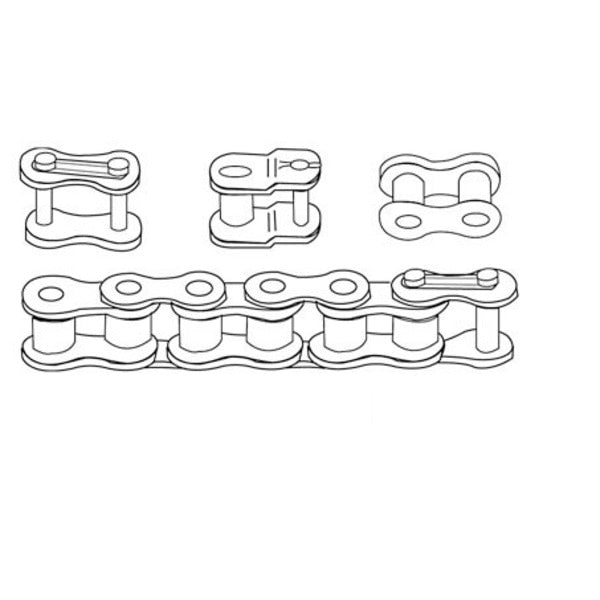 80 Roller Chain,  10ft (Import) 11.4" x12.1" x1.4"