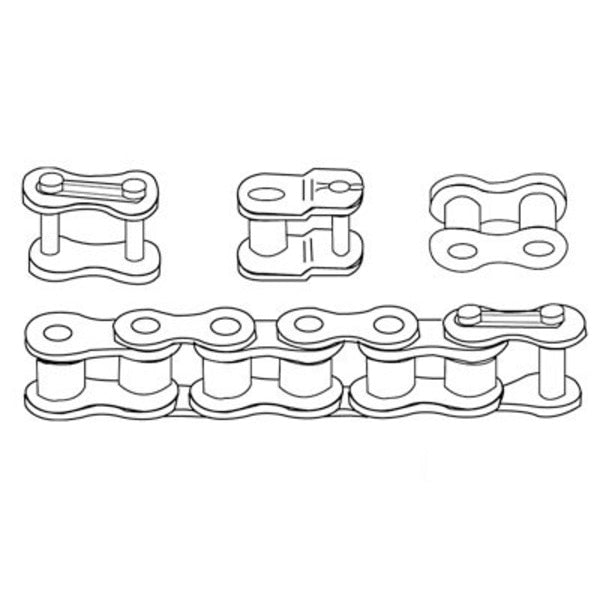 80 Hvy Roller Chain,  50ft (USA) 12" x12" x16"