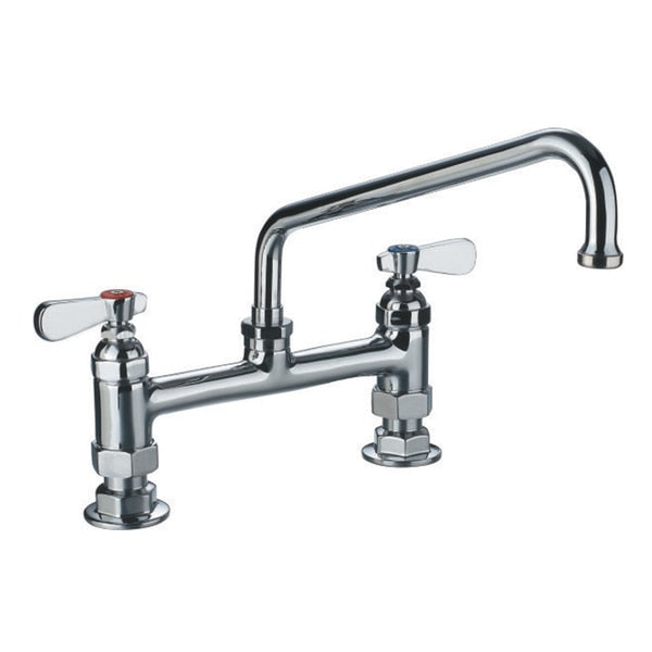 Heavy Duty Utility Bridge Faucet W/ An Extended Swivel Spout And Lvr H