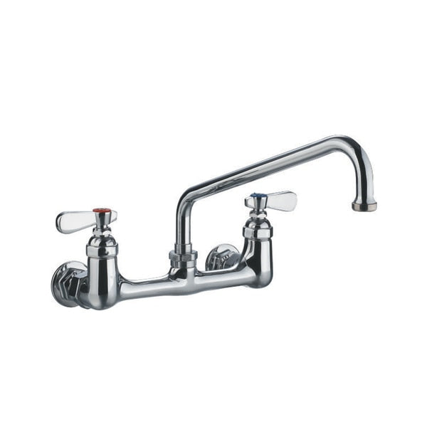 Heavy Duty Wall Mount Utility Faucet W/ An Extended Swivel Spout And L