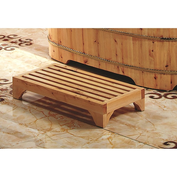 4" Modern Wooden Stepping Stool Multi-Purpose Accessory