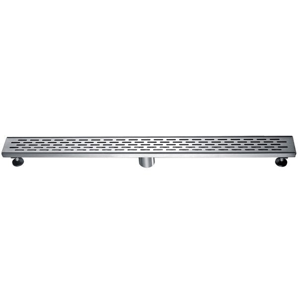 36" Modern SS Linear Shower Drain W/ Groove Holes