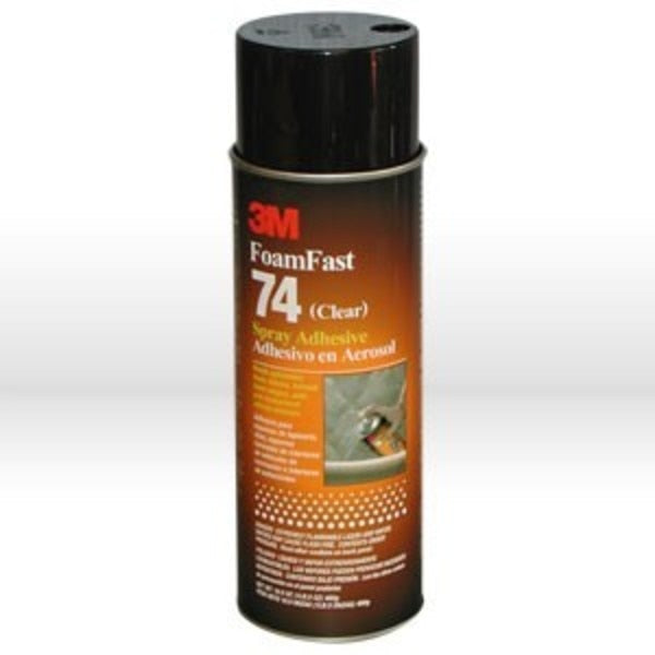 Spray Adhesive,  Clear,  24 oz,  Aerosol Can