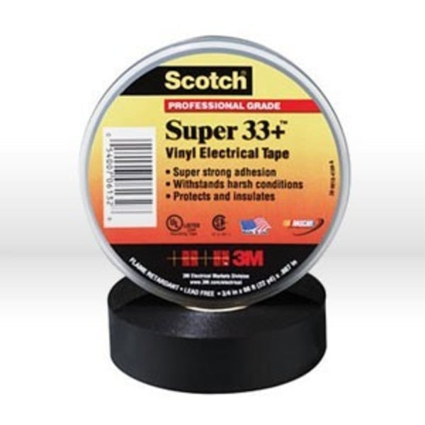 Electrical Tape, Scotch Super 33+ Vinyl Electrical Tape