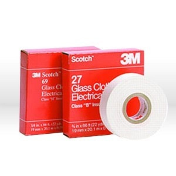 Electrical Tape, Glass Cloth Electrical Tape 27, White