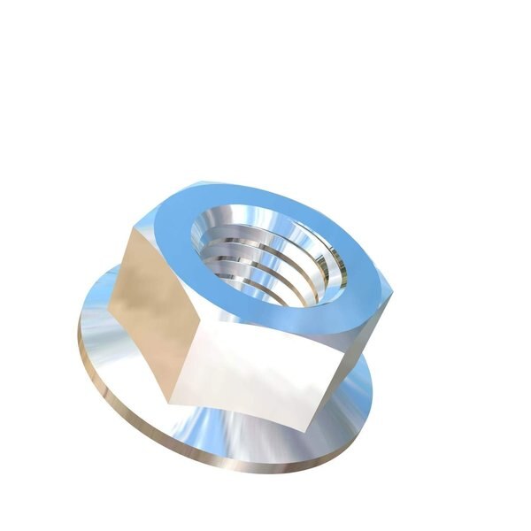 Flange Nut,  1/2",  Titanium,  Grade 5