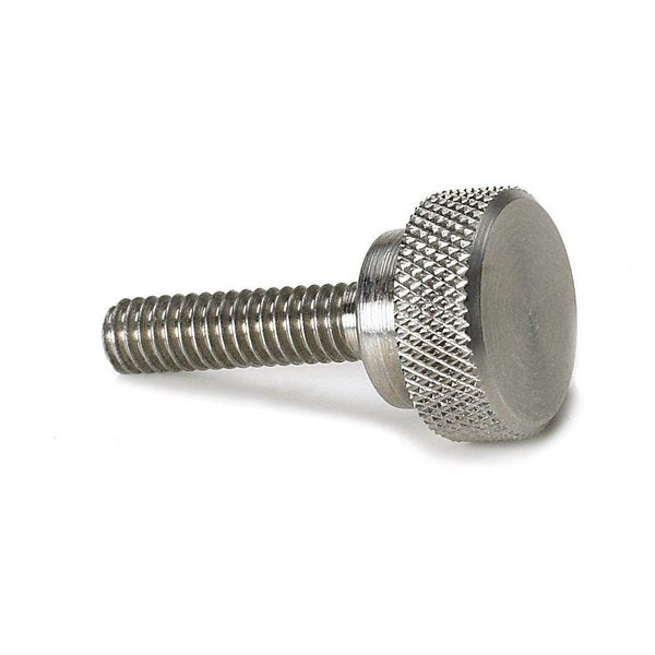 Thumb Screw,  #8-32 Thread Size,  Black Oxide 303 Stainless Steel,  5/16" Head Ht