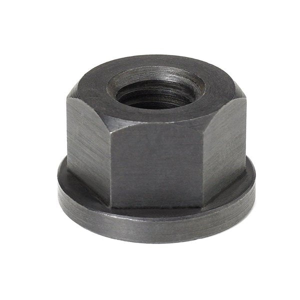 Flange Nut,  7/8"-9,  Carbon Steel,  Black Oxide,  1-7/16 in Hex Wd