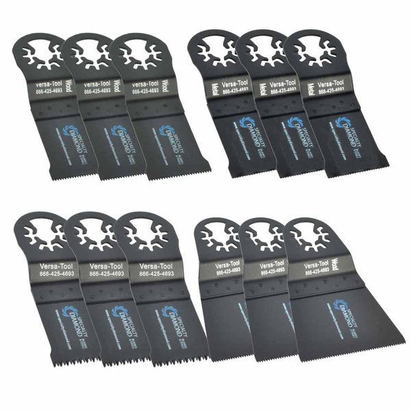12 PC Oscillating Multi Function Tool Saw Blades Compatible With Multimaster (DB3A3B3C3D)
