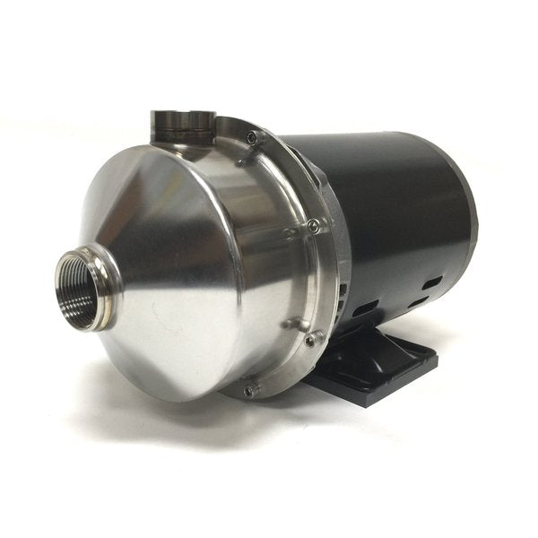 Stainless Steel Pump, Carbon/Silicon Carbide/Viton Seal, 1 HP, ODP Motor, BEP = 43 gpm