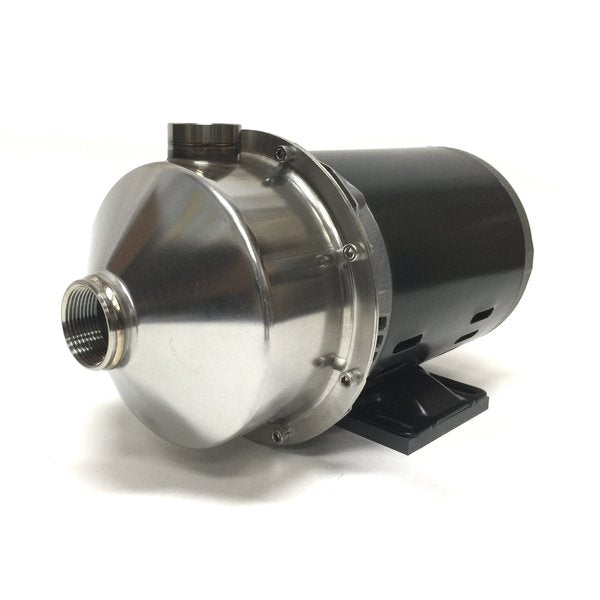 Stainless Steel Pump, Carbon/Silicon Carbide/Viton Seal, 2 HP, TEFC Motor, BEP = 45 gpm