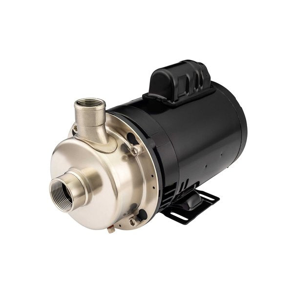 Stainless Steel Pump, Carbon/Ceramic/Buna Seal, 0.5 HP, ODP Motor, BEP = 11 gpm