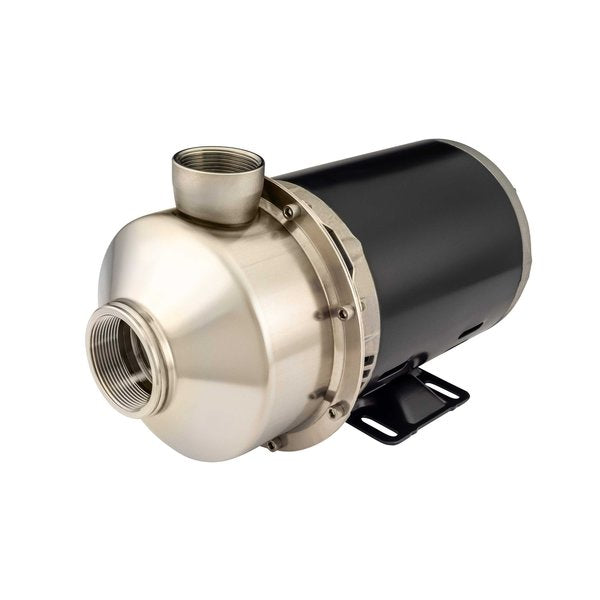 Stainless Steel Pump, Carbon/Silicon Carbide/Viton Seal, 1.5 HP, TEFC Motor, BEP = 75 gpm