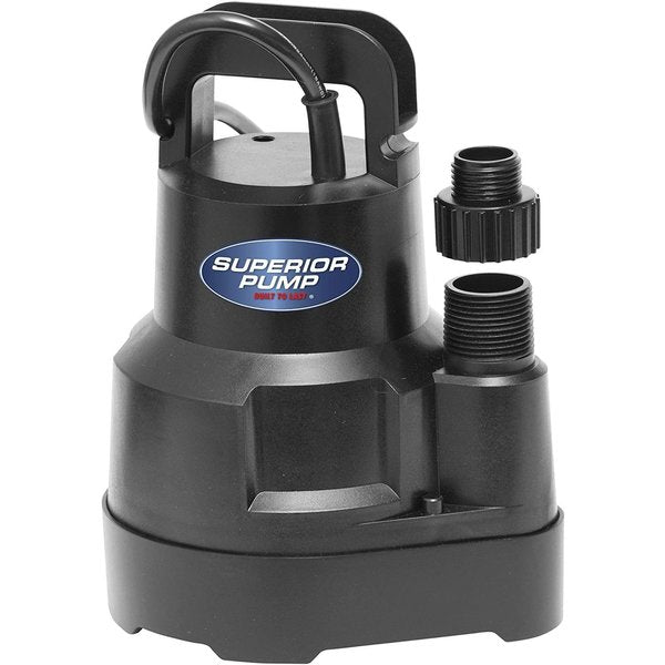 91016 Thermoplastic Oil-free Utility Pump,  1/6 HP,  Black