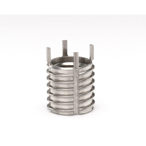 Thin Wall Key Locking Insert,  4 Keys,  1/2"-13 Int Thrd Sz,  5/8"-11 Ext Thrd Sz