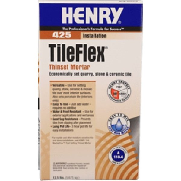 Henry 425 TileFlex Thinset Mortar - White MORTAR WHITE 40LB