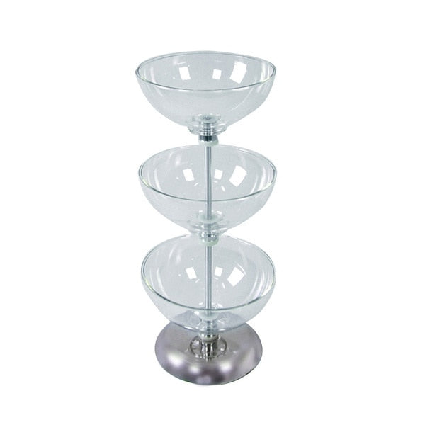 Three-Tier 10",  10" & 10" Bowl Display